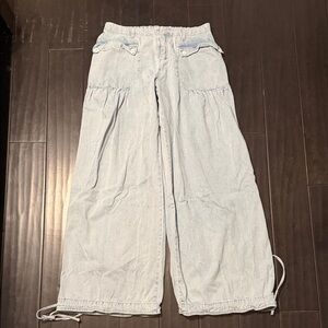 BiBi Wide Leg and Draw String Jeans